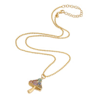 Mosaic Mushroom Necklace