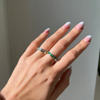 Duo Emerald Baguette Ring