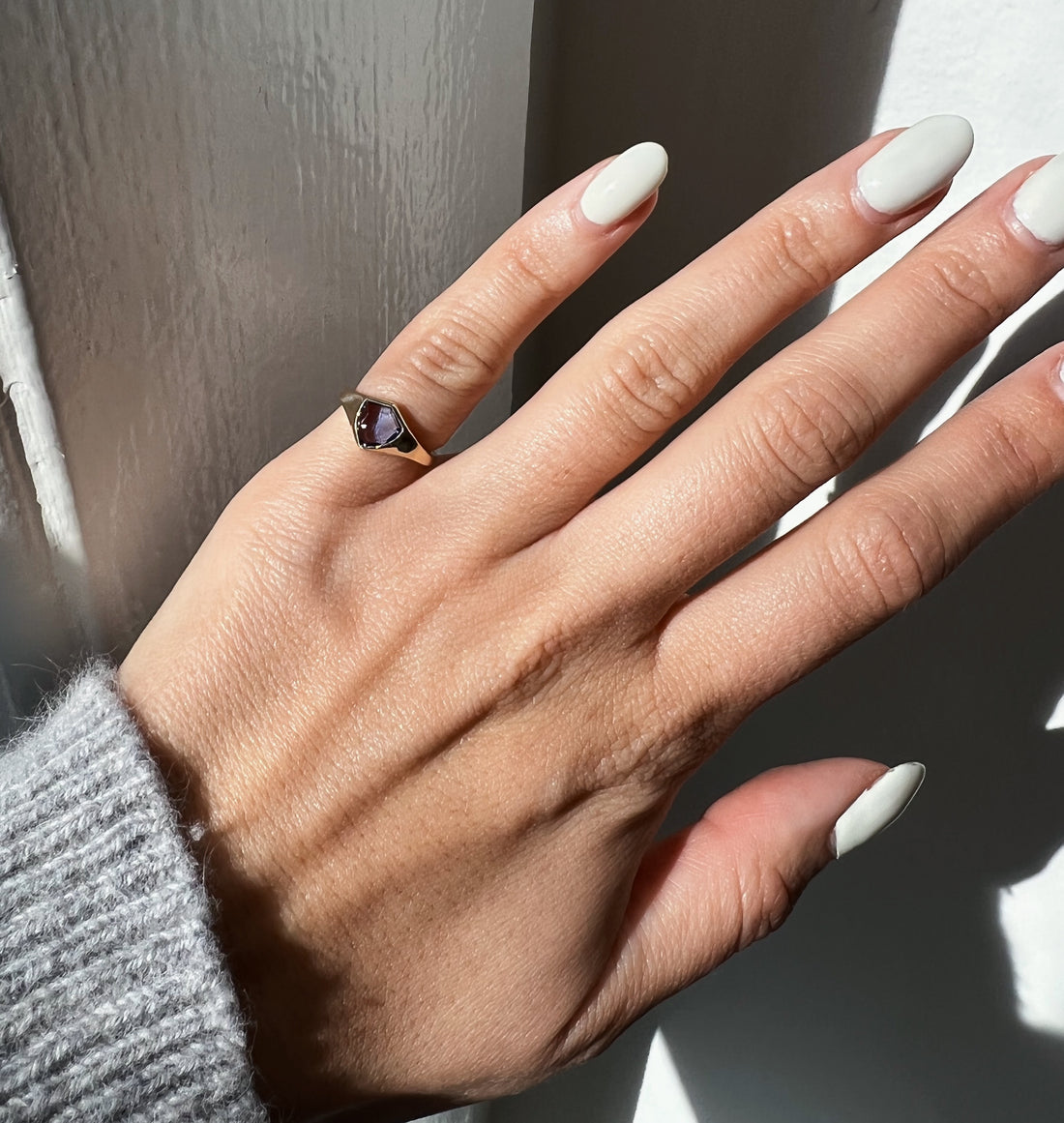 Mosaic Crest Signet Ring