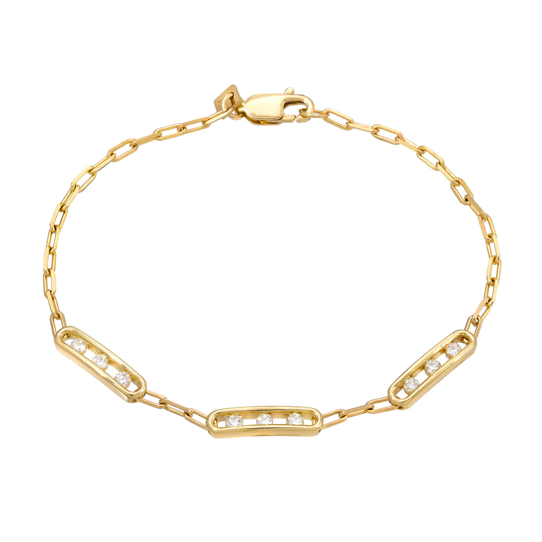 Tri Channel Link Bracelet