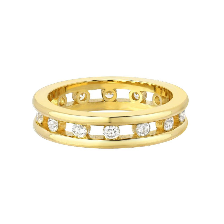 Tri Channel Eternity Ring